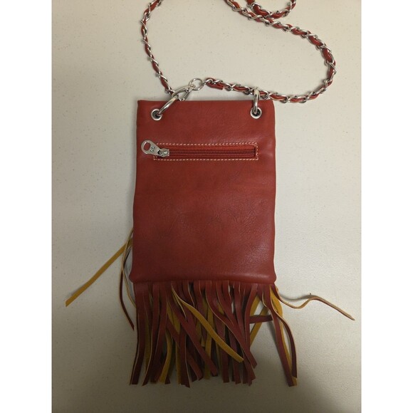 Western Style Fringe Cross Body Handbag Women Purse Single Shoulder Red Bag NEW - Picture 2 of 9